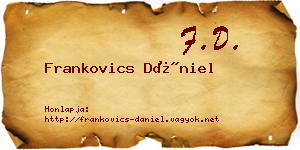 Frankovics Dániel névjegykártya